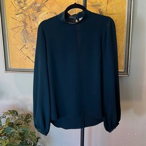 Aritzia Dark Green Blouse
